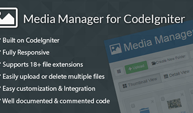 Media Manager Untuk CodeIgniter